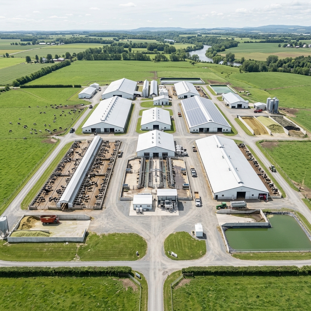 Современная молочная ферма